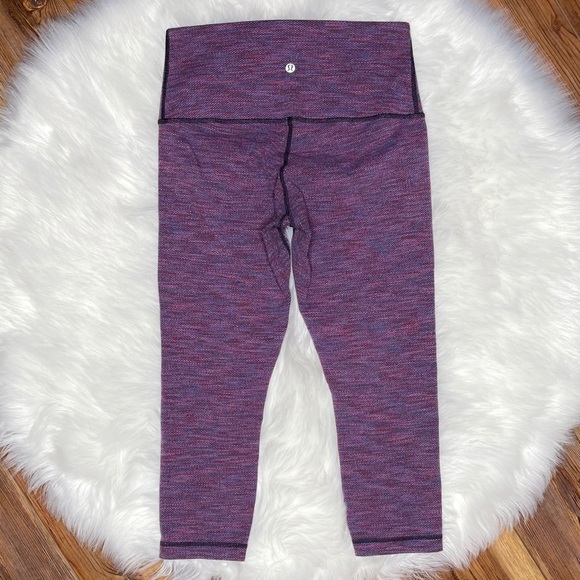 Lululemon Hi-Rise Roll Down Crop Leggings 6 - Picture 2 of 4